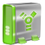 Green Firewire Icon 64x64 png